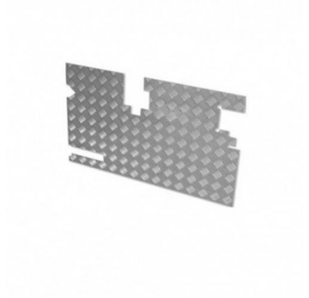 Chequer Plate Inner Rear Door Early 90/110 Fitted with Dovetail and Rear Wiper Motor on Right