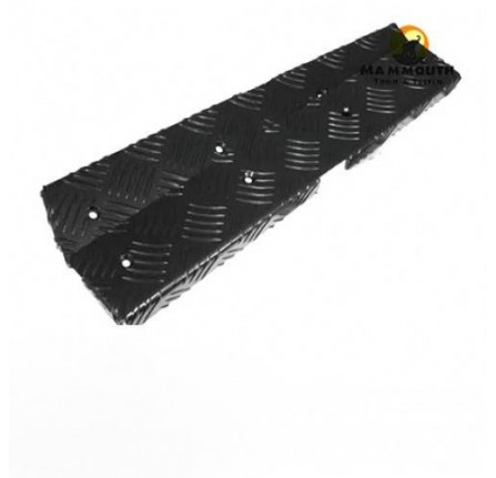 Chequer Plate Rear Corners Including S/S Fittings Slim Style Black Powder by Mammouth