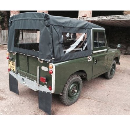Full Hood 88 Inch with Side Windows Black Canvas
