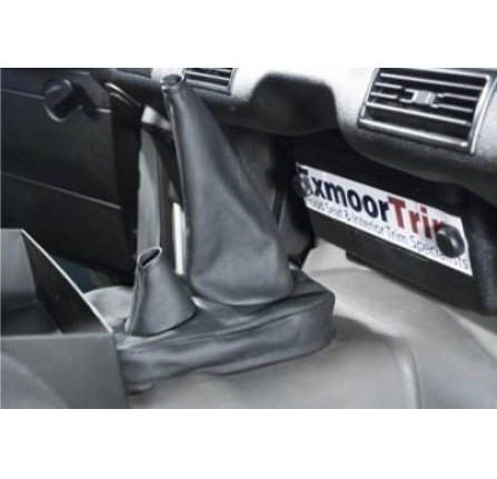 Gear Lever Gaiter Black Leather LT77 and R380