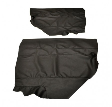 Door Trim Cover Kit 2ND Row Pair Defender - Xs Vinyl - Black
