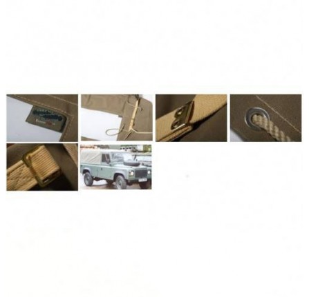 110 Full Hood Plain Sides Khaki from AA2