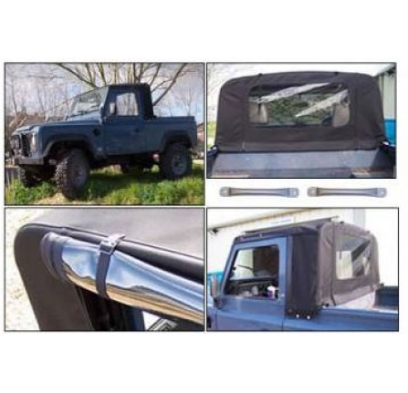 Hood Truck Cab 90/110 Black Stayfast Hooding