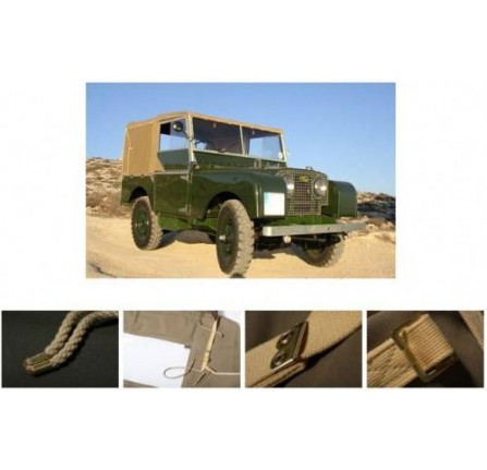80 Full Hood in Sand with Side Windows