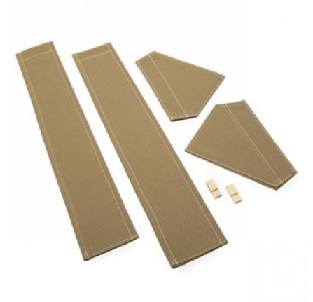 Vehicle Set Of Hand and Vertical Flaps in Sand Canvas