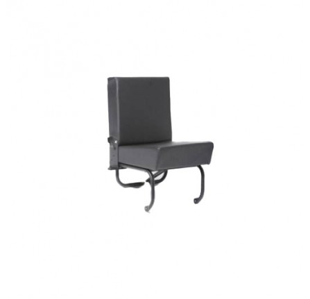 Standard Second Row Seat Back and Base Black Vinyl