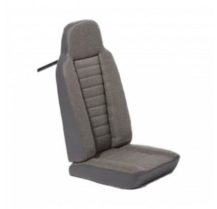 Classic High Back Seat with Integral Headrest Second Row Denim Twill Trim