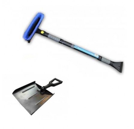 Snow Shovel and Snow Brush
