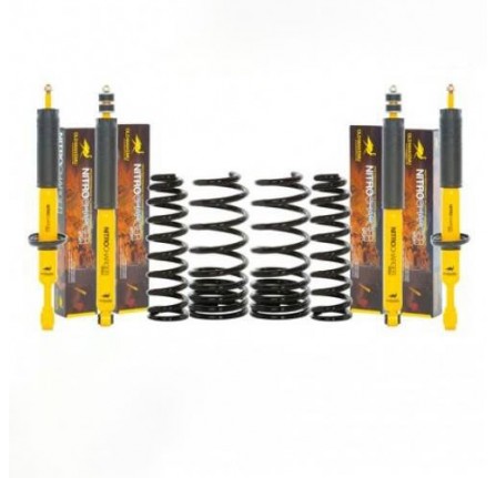 Old Man Emu Light Duty Defender 110 Diesel 40mm Lift Kit Includes 4 x Nitrocharger Sport Shocks and 4 Springs. The Coils Are Softer Spring Than Oe Coil to Provide Improved Ride Quality.