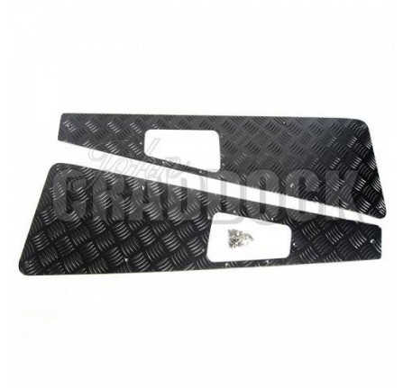 Defender Skinny Black Powder Coated Puma Wing Top Kit RHD Boxed with Fitting Kit 2007 Onwards