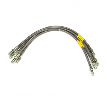 Terrafirma Stainless Steel Braided Brake Brake Hoses Standard Length for Discovery 1 92-94 Ka-la