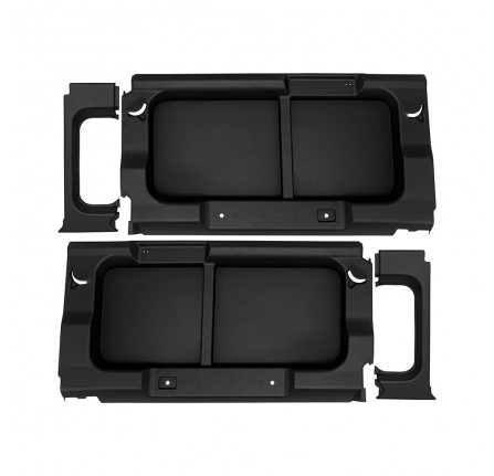 Rear Window Surround Trim Black without Window Cut Out for Defender 110 1985-2006 Not Suitable for Side Facing Seats One Pair