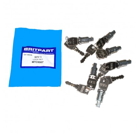Lock Set 6 Barrels and 2 Keys 90-110.1987 to 1A622423