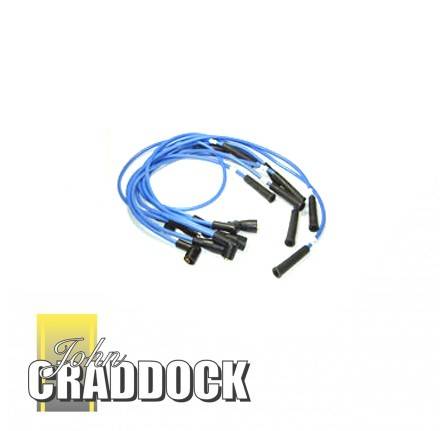 Ignition Lead Set Grey Silicon 90 D1 and Range Rover Classic 3.5 V8 Carb and EFI Inc King Lead