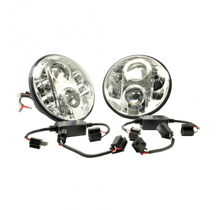 Terrafirma 7" Led Headlights RHD E Marked Dot Approved