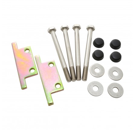 Bumper Fixing Kit Plates & S/S Bumper Bolt Set for Defender
