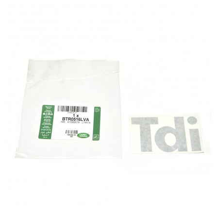 Decal TDI Front Wing Light Grey 90/110 Defender