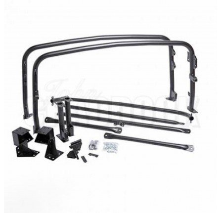 Xs Heavy Duty Hood Frame and Seatbelt Mounting Kit Black Powder Coated 45mm Seamless Tube