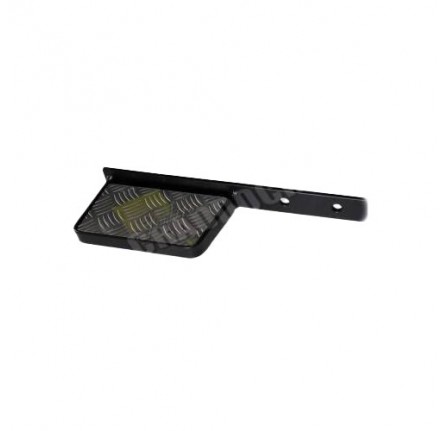 Single/Half Step Black Coated & Silver Chequer Plate Tread