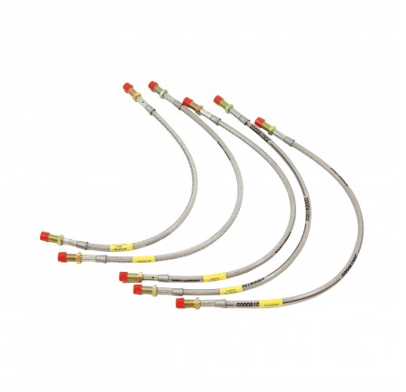 Braided S/Steel Brake Hose Kit Discovery to 1992