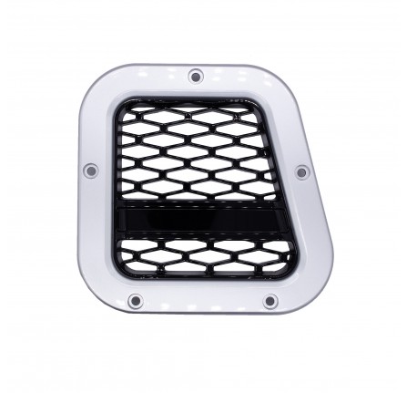 Xs LH Intake Grill Silver with Black Mesh