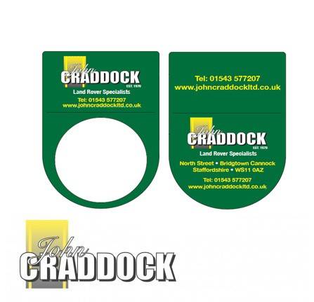 John Craddock Ltd Car Tax Disc Holder Approx 12cm x 8.5cm