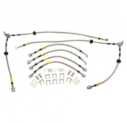 Braided Brake Hose Kit 6 Hoses for Discovery 4