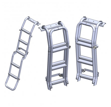 Rear Access Ladder by Safty Devices for Defender 2020 on