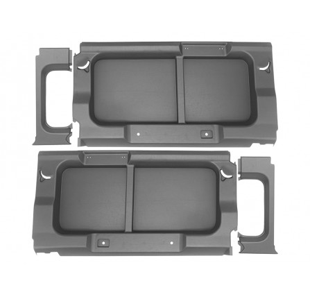 Rear Window Surround Trim without Window Cut Out Light Grey Not Suitable for Side Facing Seats One Pair