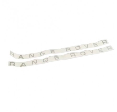 Bonnet and Tailgate Decals Black and Silver 1 Pair