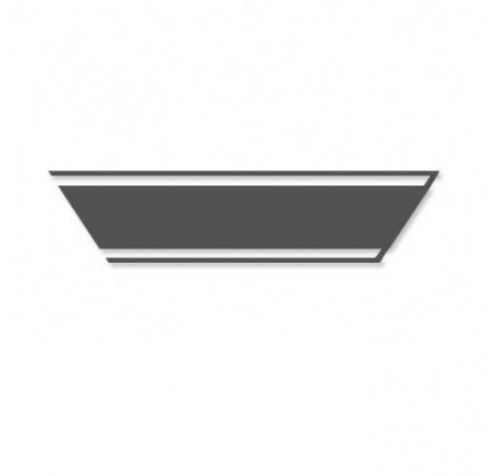 Genuine Tape Front Wing Front R/H Range Rover 1983-85 Silver