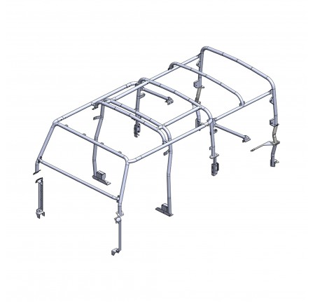 Roll Cage by Safety Devices for 110 to 2016 10 Point Mount with Forward Facing Seats