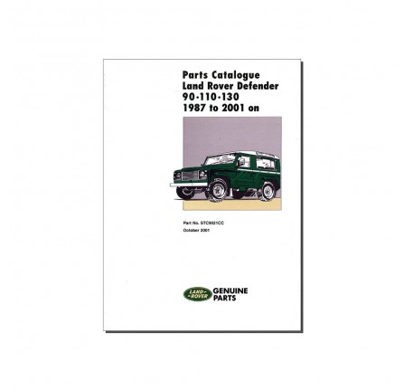 Land Rover Defender Parts Catalogue 1987-2001 on