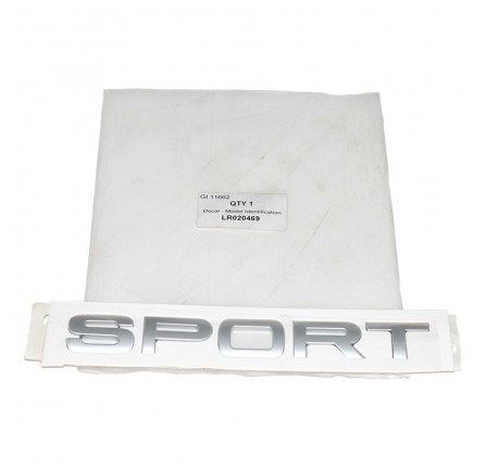 Sport Titan Silver Name Plate