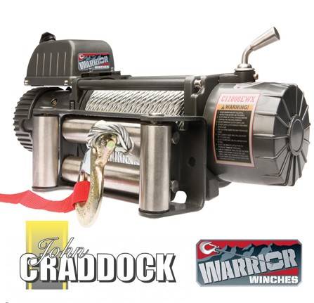 Warrior C12000EWX 12V Electric Winch Rated 12000LB