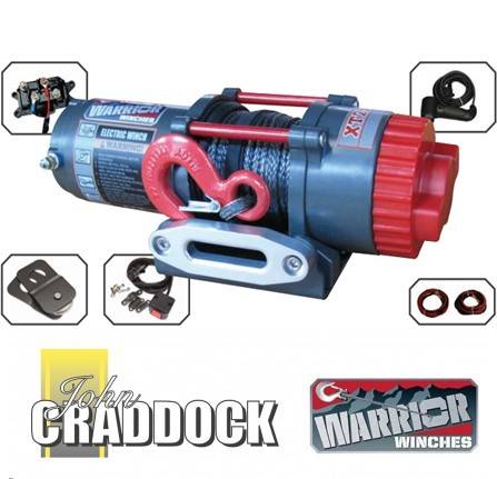 Warrior Ninja 12V Electric Winch 2500LB Capacity with Steel Cable