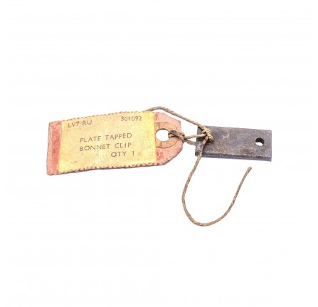 Genuine Tapped Plate for Bonnet Prop Rod. 1948-53.