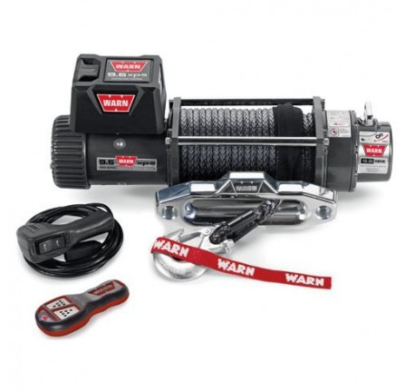 Warn 9.5XP12V Winch 24M x 9.5mm Synthetic Rope Alu Hawse Fair Lead
