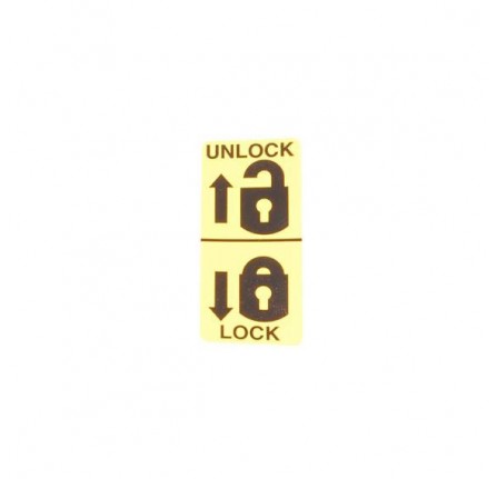 Genuine Decal Child Safety Lock Rear Door
