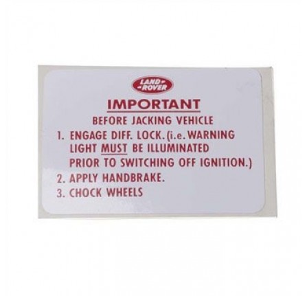 Genuine Jack Information Label