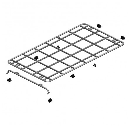 Roof Rack 2.8 x 1.4 No Rail Cage Mount for Defender 1987-2016