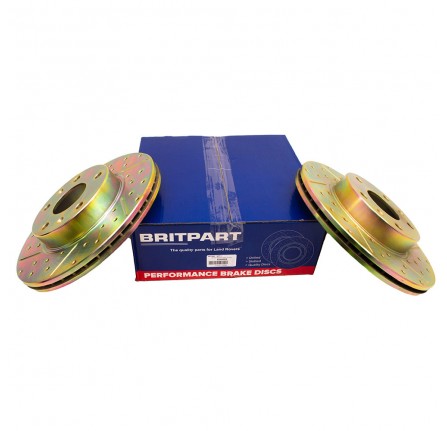 Britpart Performance Vented Disc Front Freelander 2001 on (Pair)
