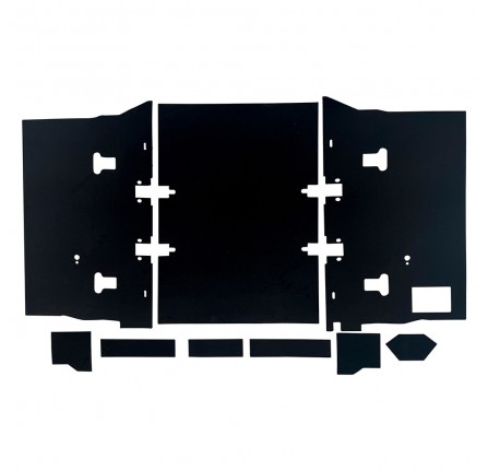 Rear Body Carpet Set - Forward Facing Seats (Cut Away Arches) - Def 90