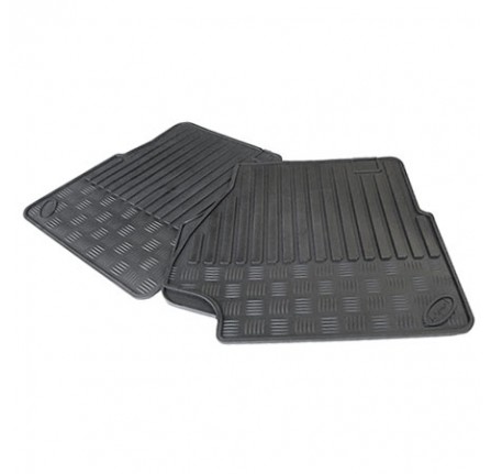 90 110 Defender Front Pair Moulded Mats Fits LT77 R380 and Puma. Will Have 1 1/2" Gap from Gearbox Tunnel on RHD Drivers Side on LT77 Models