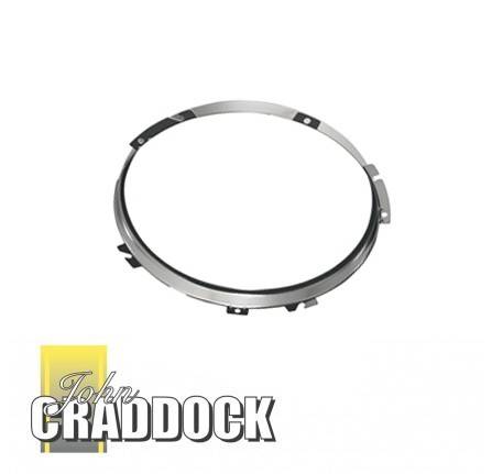 Retaining Rim for Headlamp Land Rover to 1992 and Range Rover Classic to 1992 Chrome