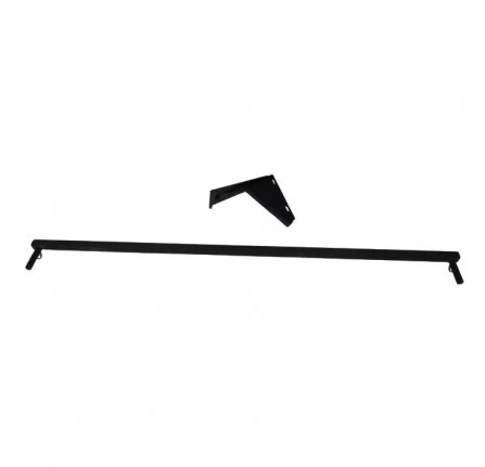 Defender Ladder/Roof Bar Matt Black One Bar Polyester Powder Coating Mild Steel by Landmarque