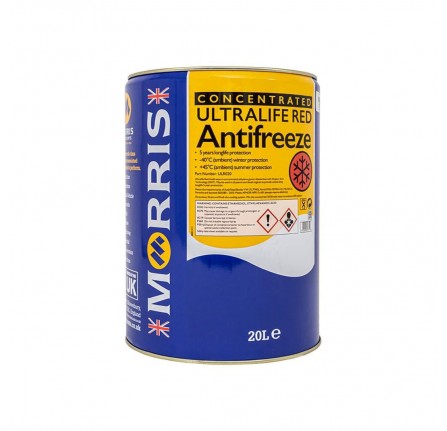 Morris Concentrated Ultralife Red Antifreeze - 20L