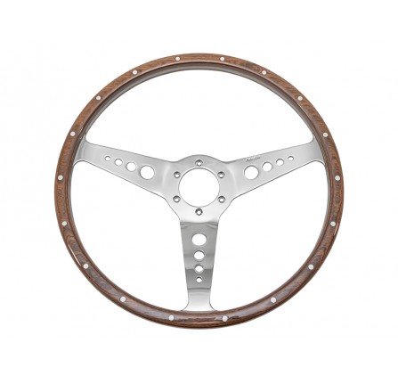 Moto Lita MK3 15" Wooden Dished Steering Wheel Mid Brown