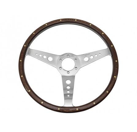 Moto Lita MK3 Woden Dished Steering Wheel Dark Stain