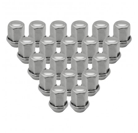 Wheel Nut Silver Pack Of 20